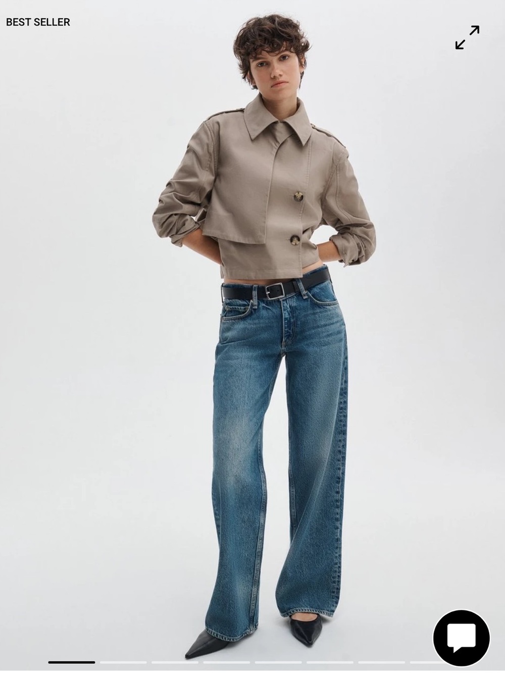 rag & bone Straight Leg Jeans in Medium Blue